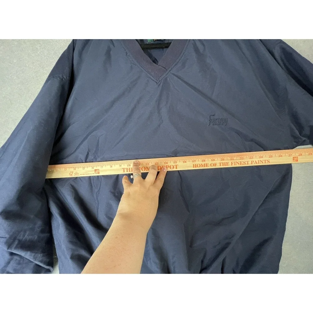 David Sticker Fairway Pullover Windbreaker XL Navy Blue